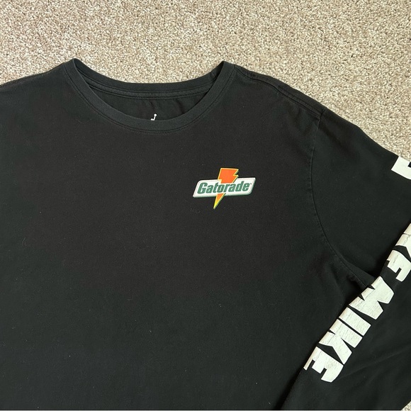 Jordan Gatorade Be Like Mike Long Sleeve T-Shirt Black Sz XL  Jumpman Retro Nike - Picture 2 of 8